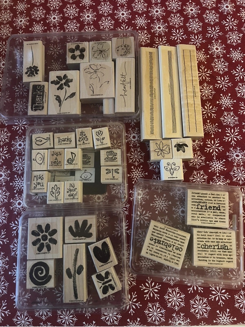 Flowers Floral Stamps Stamp Stampin Up Friend Misc lot
